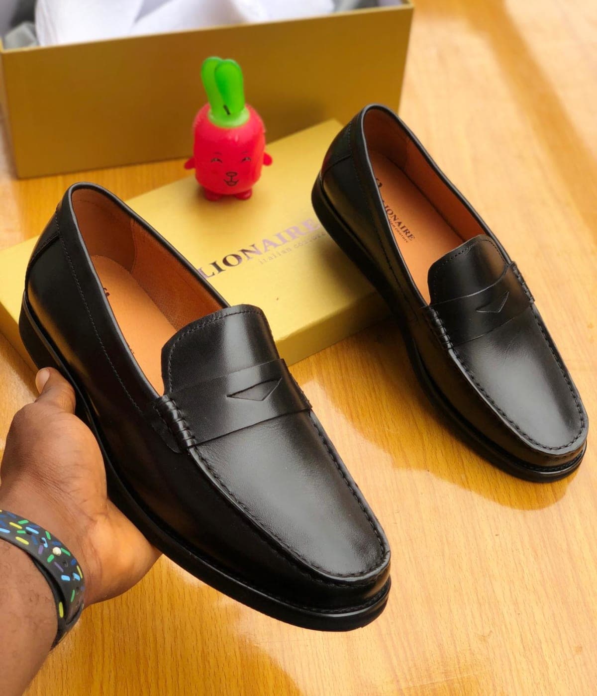 Dark Brown Classic Penny Loafer shoe.
