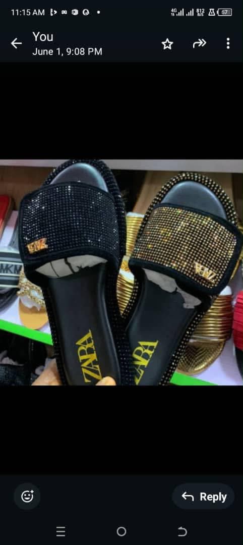 Zara Rhinestone Slide.